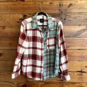 Love Tree Multi Plaid Flannel Shirt size Large